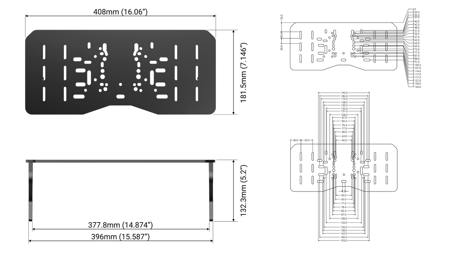 Universal Wheel Deck/Plate for Alpine Racing TRX