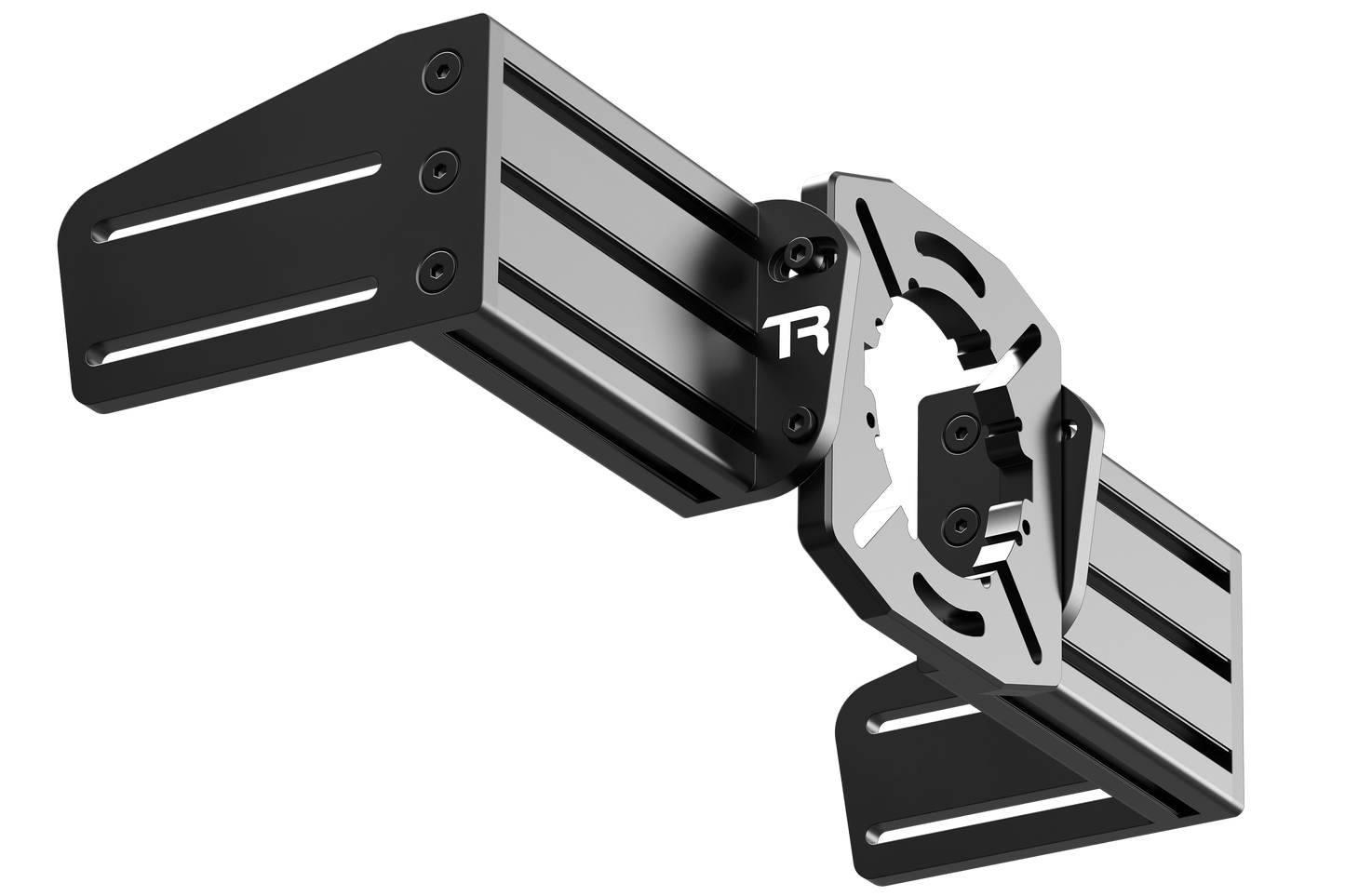 TR-One Black Fully Adjustable Direct Fit Wheel Mount for Simucube, VRS, Accuforce, OSW, Mige etc