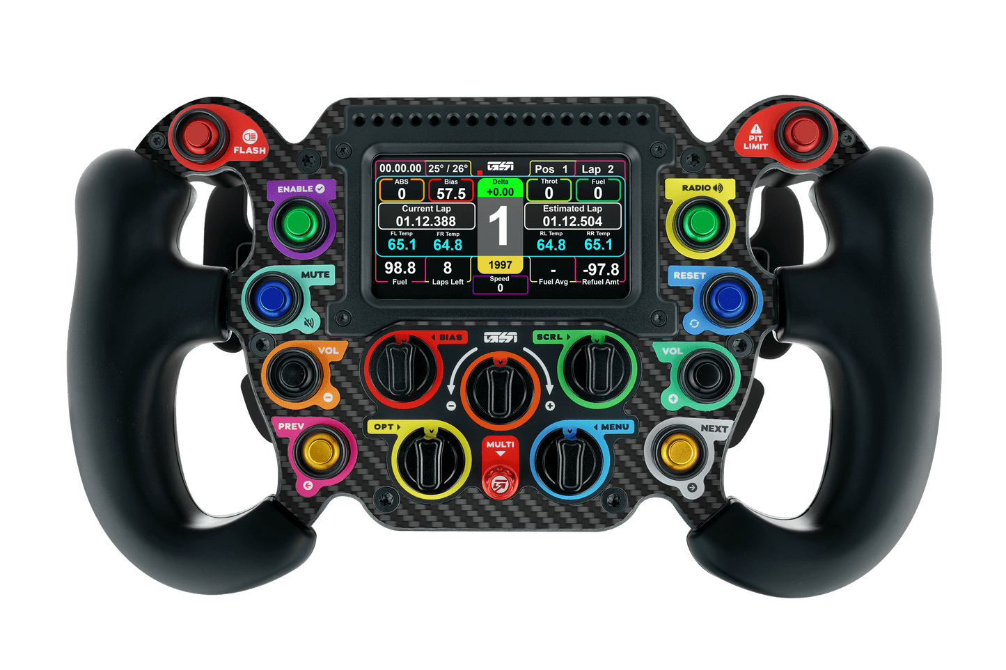 GOMEZ GSI Formual Pro Elite "Prime" DC Sim Racing Steering Wheel (Dual clutch)