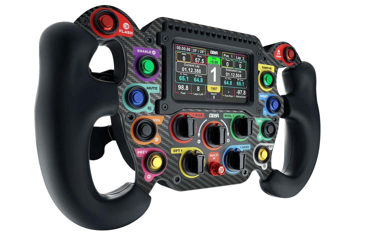 GOMEZ GSI Formual Pro Elite "Prime" DC Sim Racing Steering Wheel (Dual clutch)