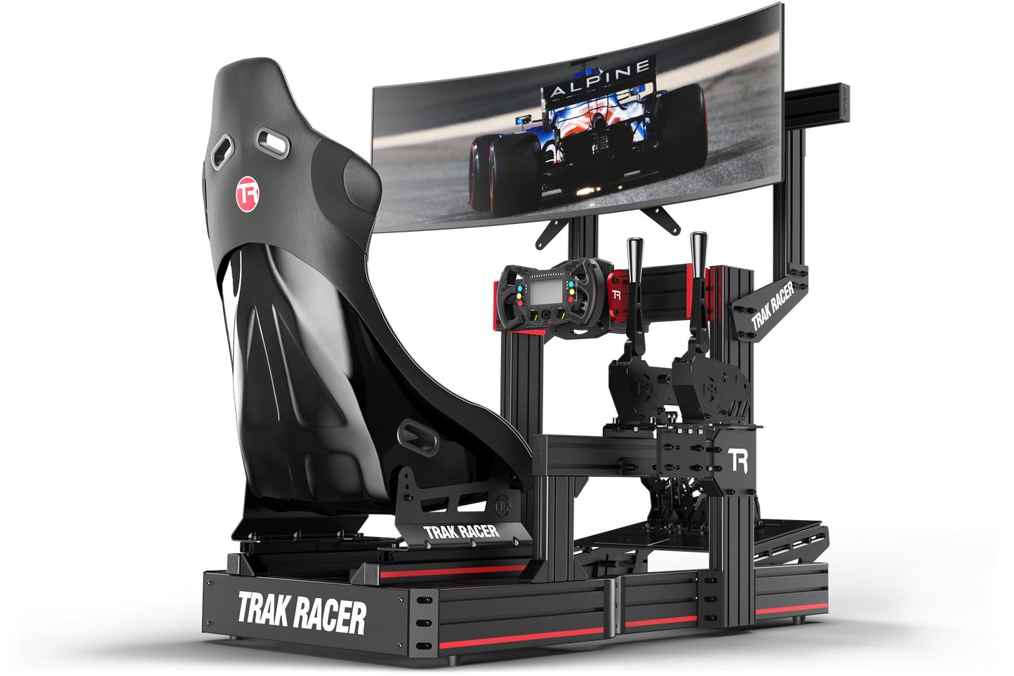 Cockpit-Mounted Single Monitor Stand - up to 80" Display