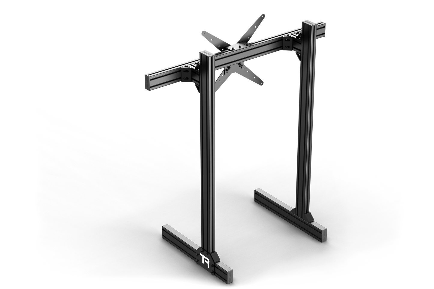 Freestanding Single Monitor Stand - up to 80" - Center Profile 1200mm Long