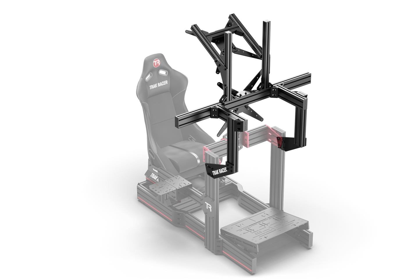 Cockpit-Mounted Dual Monitor Stand - up to 80" Displays