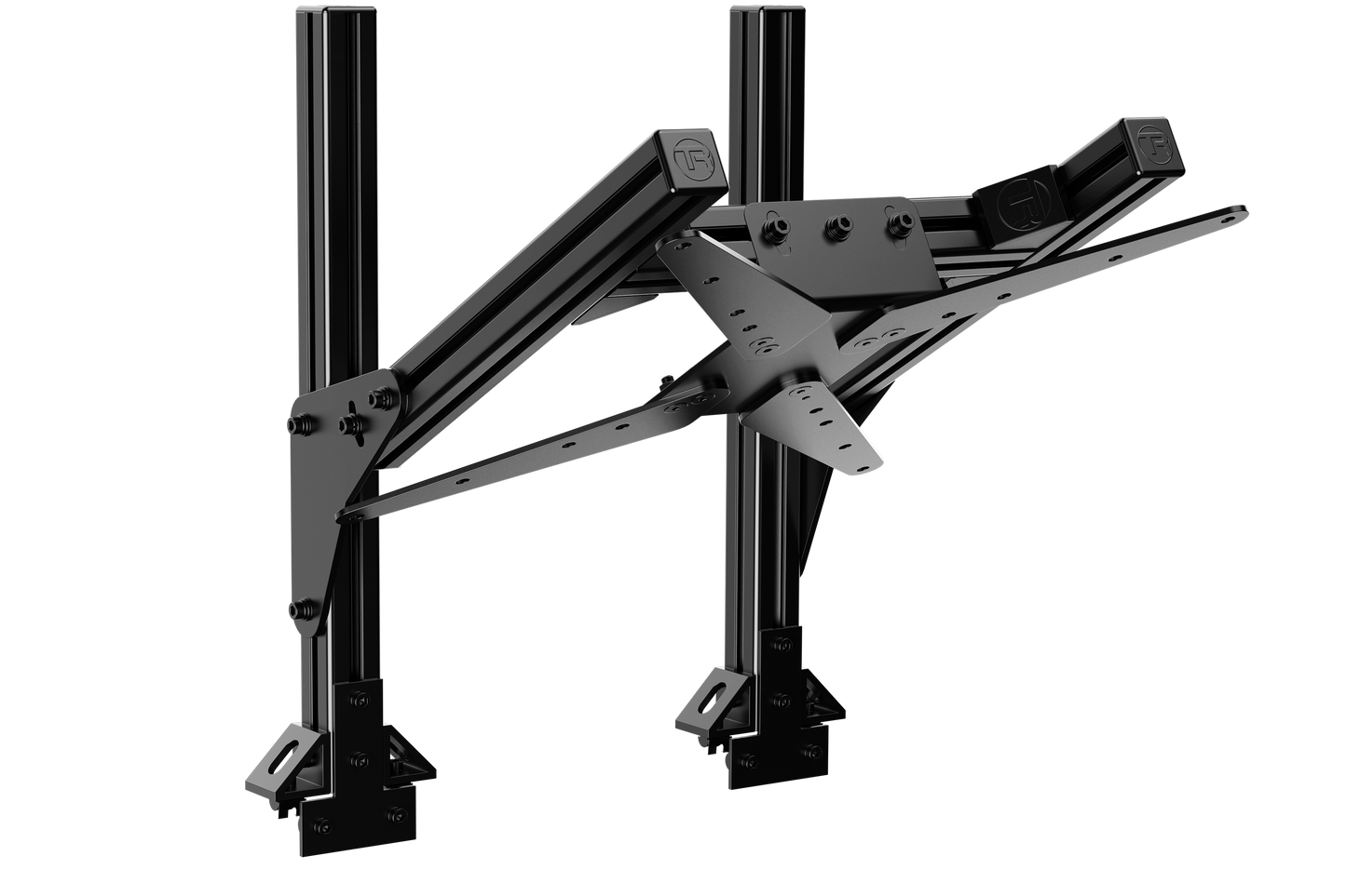 Aluminium Quad/Dual Overhead Monitor Stand - up to 36" Display