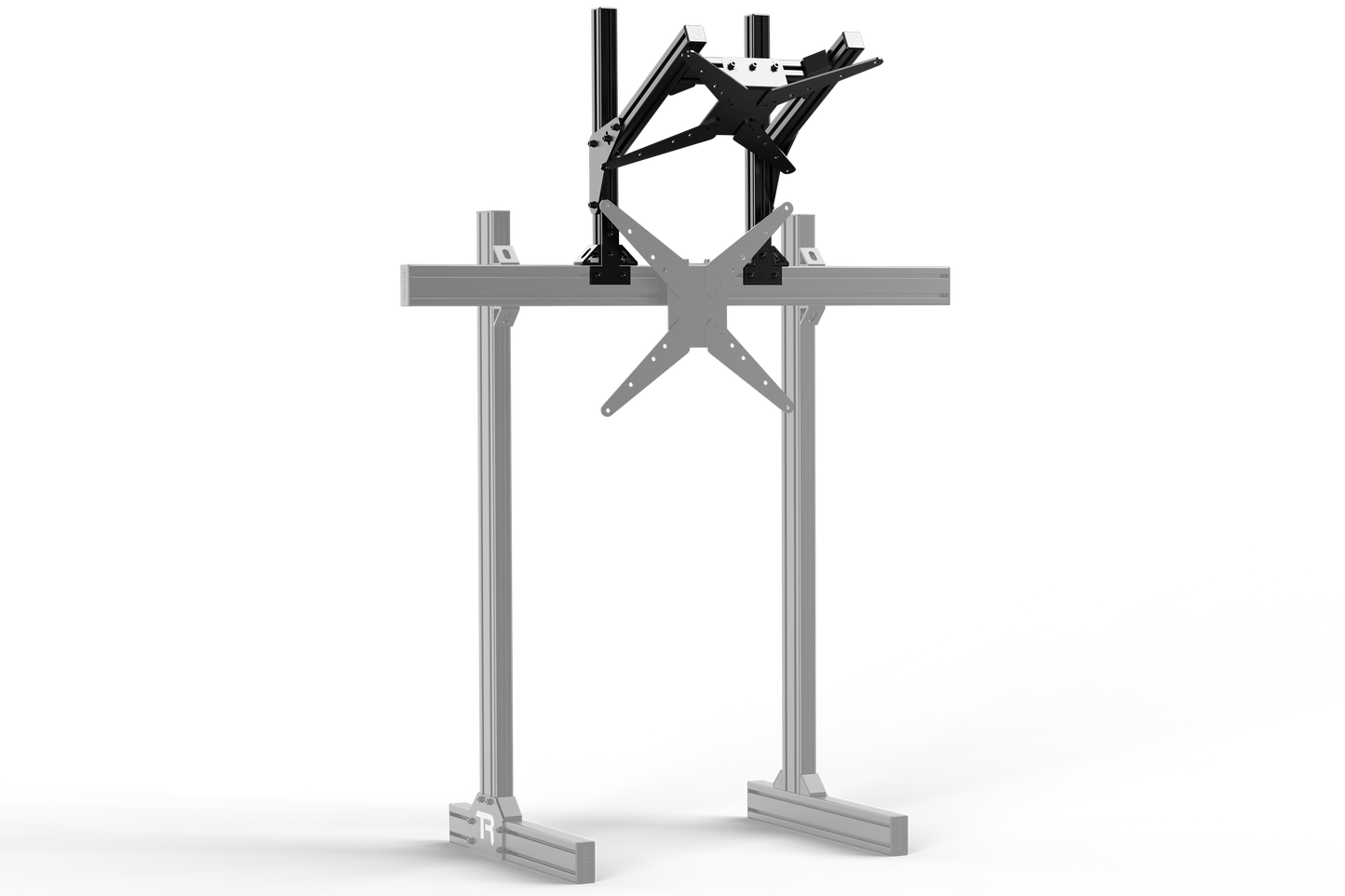 Aluminium Quad/Dual Overhead Monitor Stand - up to 36" Display