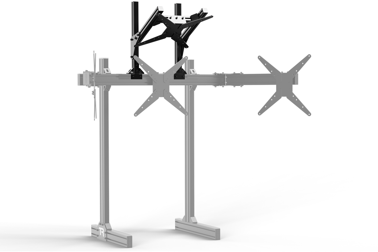 Aluminium Quad/Dual Overhead Monitor Stand - up to 36" Display