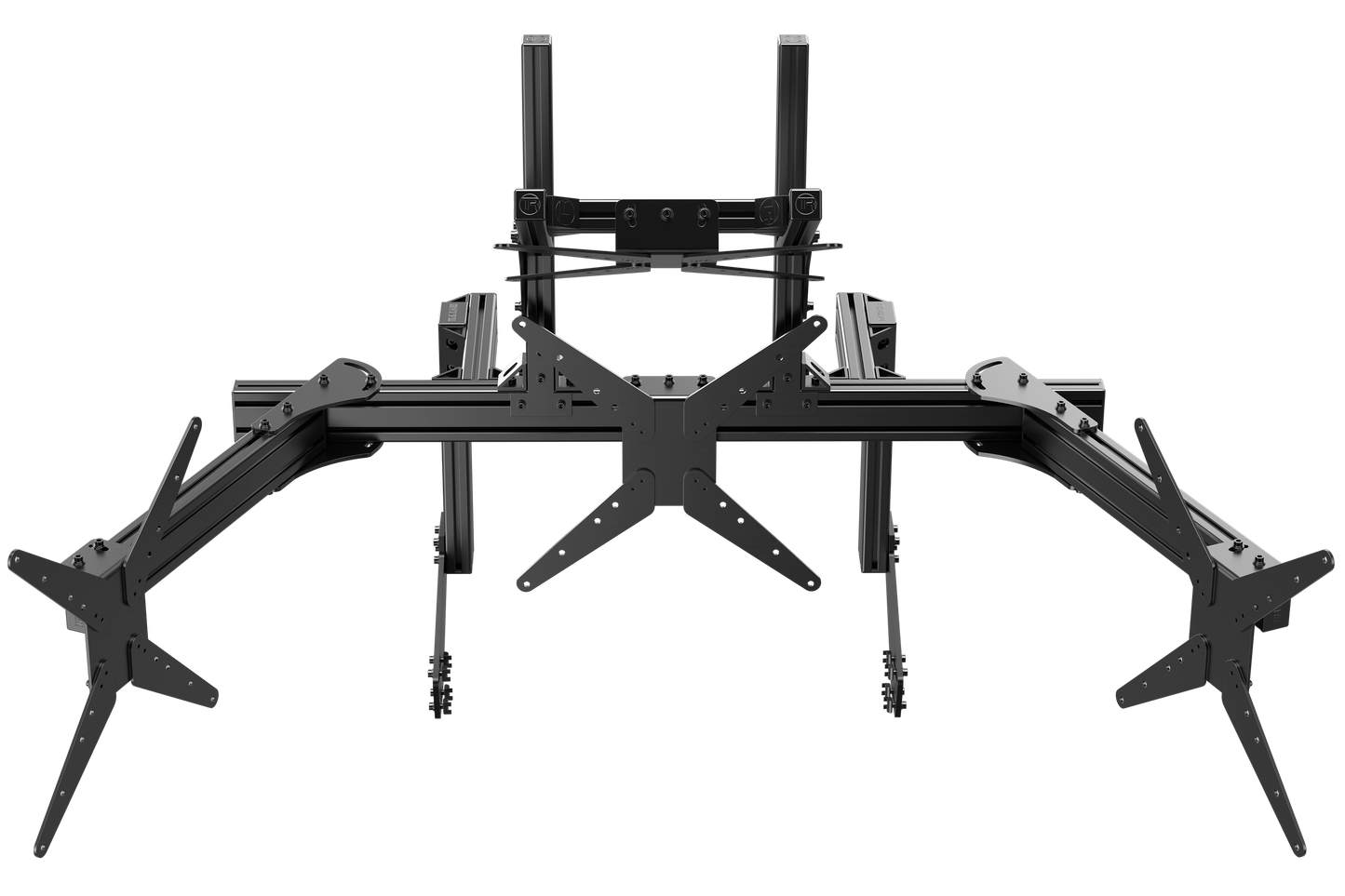 Cockpit-Mounted Quad Monitor Stand - up to 45" Displays