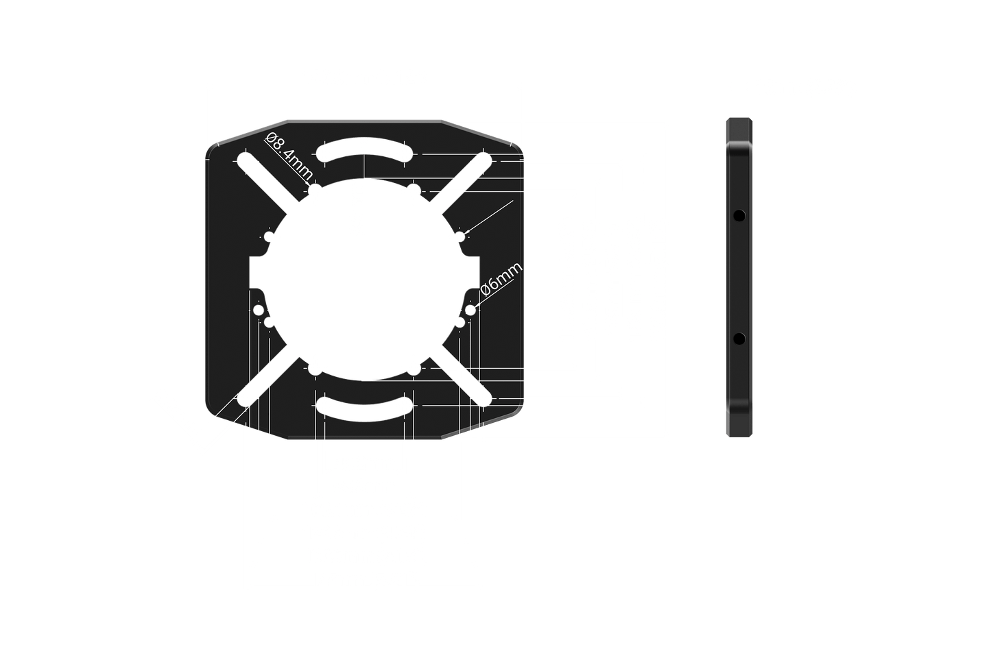 TR-One Universal Direct Fit Wheel Mount for other Direct Drives - requires TR80-NWMA