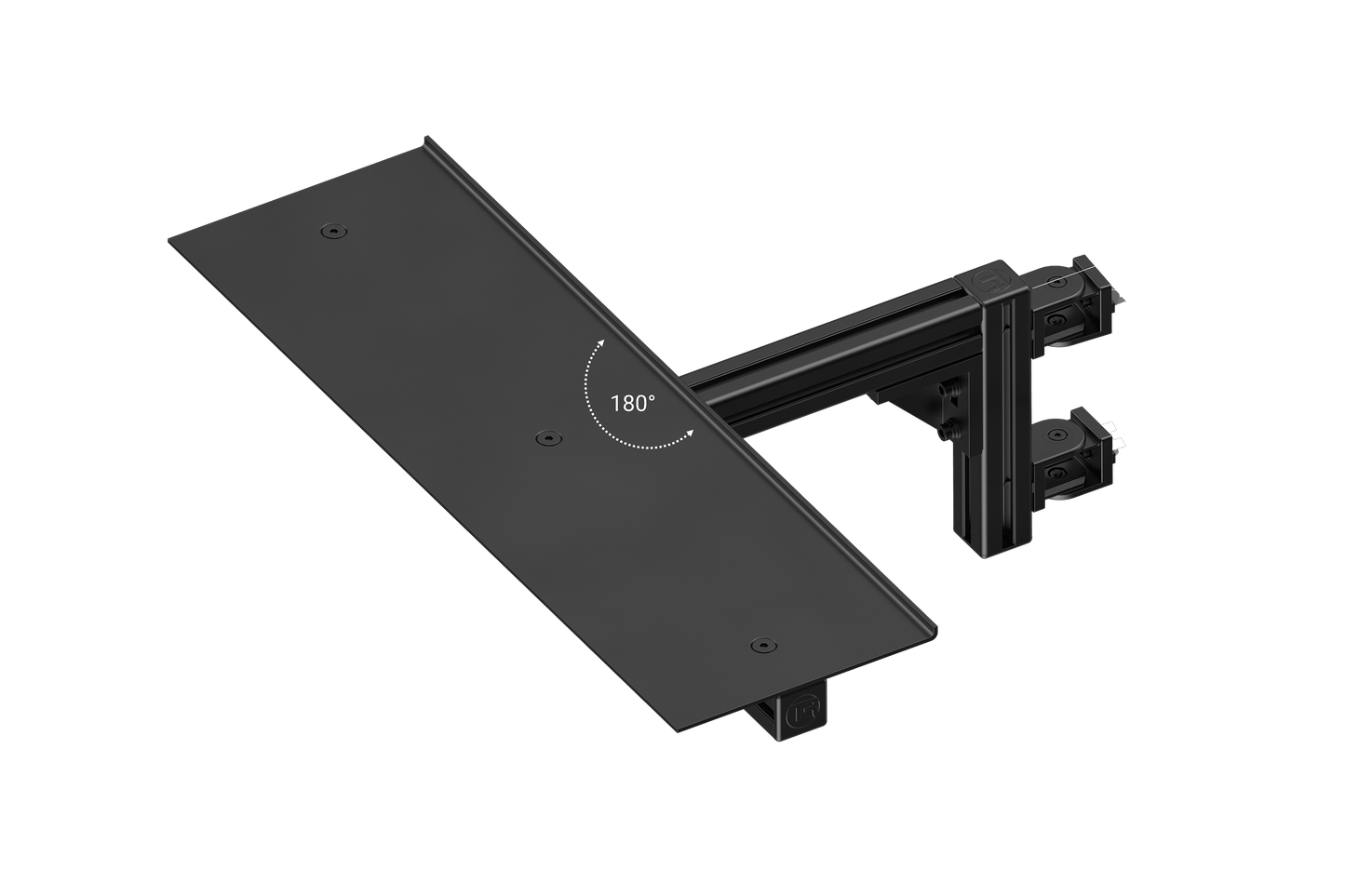 TR8020 620mm Table Top/Desk with Swivel Mount - Black